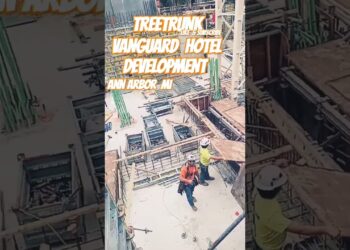 VANGUARD  HOTEL  🏩 DEVELOPMENT  ANN ARBOR  MI. TREETRUNK ENTERTAINMENT  #viral  #construction