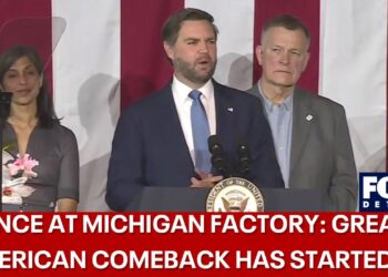 VP JD Vance visits Michigan factory near Bay City