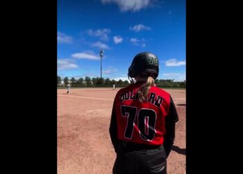Out of the park home run in Canton, Michigan vs Lady Irish 3p