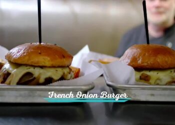 Sampling the French Onion Burger at Regents Field in Ann Arbor, MI | Cheese | Campus Eats