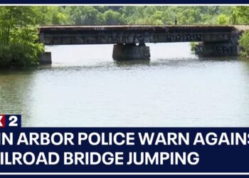 Life-threatening risks: Ann Arbor police warn against railroad bridge jumping