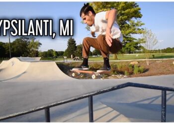 NEW Ypsilanti, MI Skatepark is FUN + Ann Arbor Skateboarding Michigan