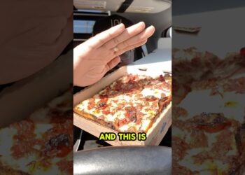 Top Ranked Pizza in World! Buddy’s Pizza in Detroit! #foodreview #vlog #comedy #shorts
