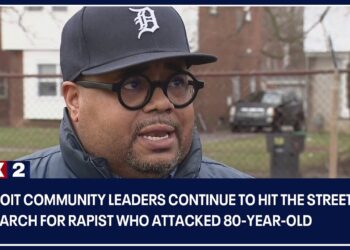 Detroit community leaders continue to hit the streets in search for rapist who attacked 80-year-old