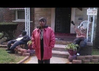 Woman Uses Halloween Decorations To Take A Stance on Controversial Issues