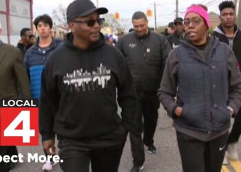 Police chief walks with Detroit community as they voice safety concerns