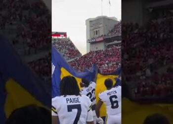 MICHIGAN MARKED THEIR TERRITORY IN COLUMBUS😲 #shorts #michigan