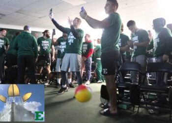EMU Football Team's Reaction to the Popeyes Bahamas Bowl