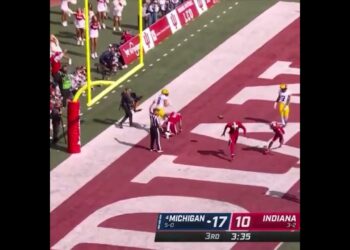Indiana Picks Off Michigan in the End Zone | Big Ten Foothall