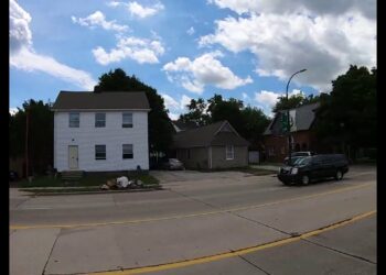 Covid-19 Times – Eastern Michigan University – Ypsilanti Water Tower “Brick Dick” – Domino's Pizza