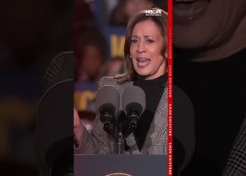 Kamala Harris and Tim Walz rally together in Ann Arbor, Michigan, a battleground state