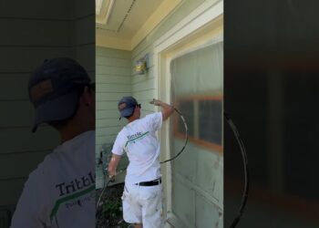 Spraying Trim #annarbor