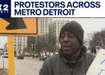 'Hands Off' protests held across Michigan, the nation