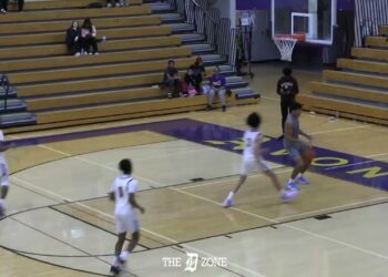 Ann Arbor Skyline 2025 F Noah Silkworth dunks at The D Zone Rising Team Tip-off Classic