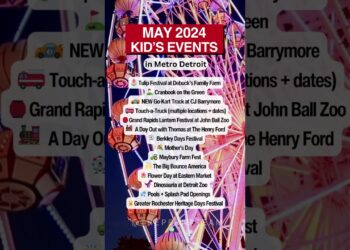 May 2024 Metro Detroit Events for Kids #shorts