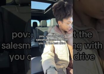 POV: The Sales Person Comes With You For A Test Drive