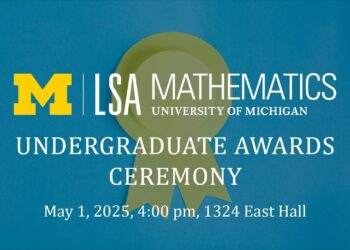 UM Math Undergraduate Awards Ceremony