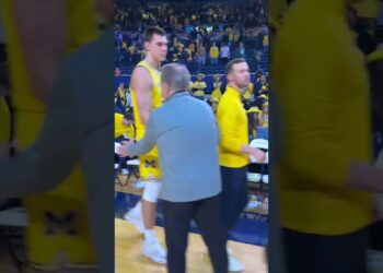 Michigan State basketball celebrates win over Michigan in Ann Arbor