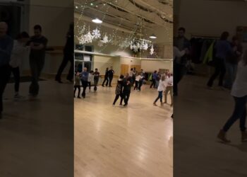 Our beginner group class in Ann Arbor just learned the first step in Swing!
