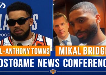 Karl-Anthony Towns and Mikal Bridges on Knicks' Game 5 loss to Pistons: 'We didn't do our part'