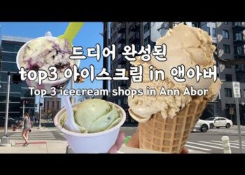 드디어 완성된 앤아버 아이스크림3대장!!! The best 3 icecream shops in Ann Arbor!!!