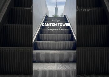 Canton Tower, a famous landmark in Guangzhou, China #china #travel #landmark #tower