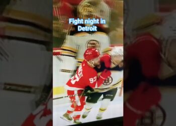 fight night in Detroit #sportsnews #nhl #fyp