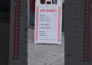 Let's try Eminem's restaurant Mom's Spaghetti! #shorts