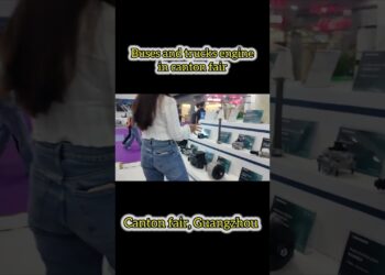 Buses and trucks engine in canton fair, Guangzhou 🇨🇳#cantonfair #guangzhou #tradefair #canton