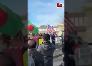 Protest in Detroit against atrocities in Bangladesh #HamtramckProtest #HinduRights