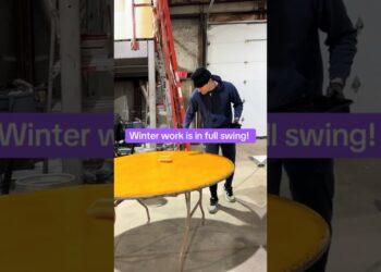 Winter work is in full swing! ❄️💪  #eventplanner #eventrentals #metrodetroit #shorts