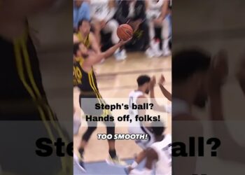 Steph's ball? Hands off, folks! Sports Enthusiast #basketball #anabarbosu #caitlinclark
