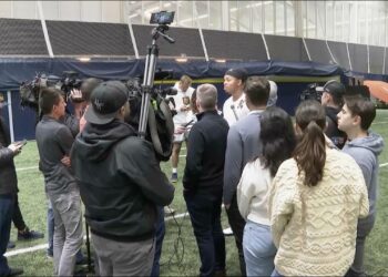 Former Michigan players talk about a different title following their Pro Day workouts
