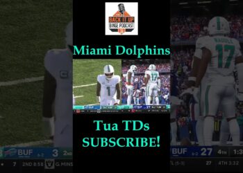 NFL Miami Dolphins Tua Tagovailoa TDs