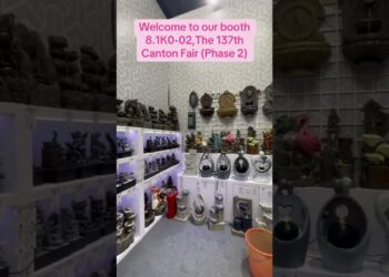 Welcome to our booth 8.1K0-02,The 137th Canton Fair (Phase 2) #fountain  #water feature # relaxing