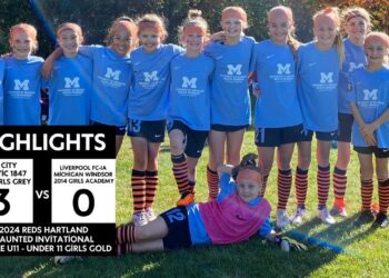 Cap City 2014 Girls Grey Defeat Liverpool FC-IA Michigan Windsor 2014 Academy in Tournament Game #2
