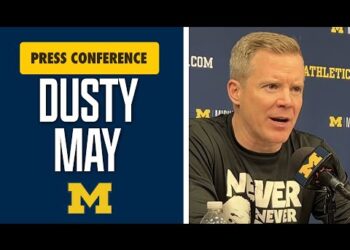 Dusty May Press Conference After Michigan Basketball Overtime Win Over Northwestern I #GoBlue
