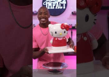 I made a Hello Kitty cake #shorts