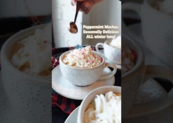 Peppermint Mochas. Seasonally delicious, ALL winter long! #coffee #annarbor #coffeeshopambience