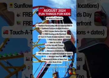 Metro Detroit Top Kid's Events August 2024 #shorts