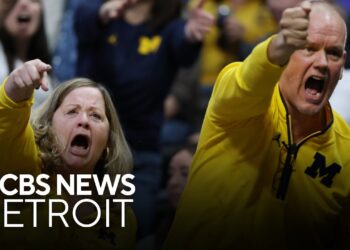 Michigan basketball fans celebrate Sweet 16 berth for men's team