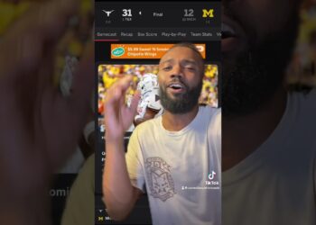 Georgia Bulldog Fan reaction to Texas smashing Michigan in Ann Arbor