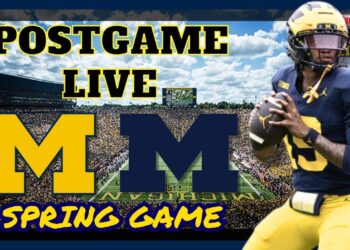 Michigan Spring Game Postgame LIVE (From the Big House in Ann Arbor MI!)