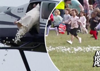 Helicopter drops 15,000 marshmallows on Detroit in sweet event for kids: ‘We got really excited’