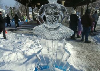 Dexter Ice Sculpture Festival in Michigan near Grass Lake and Ann Arbor