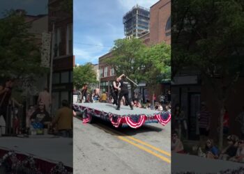 Scenes from the annual Ann Arbor Jaycees 4th of July parade and spray park