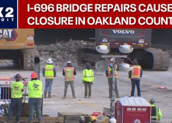 I-696 closure begins in Oakland County