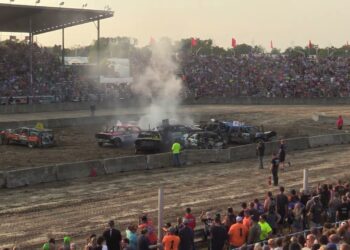 Monroe County Fair 2024 Demolition Derby  Heat 1 (7-30-2024) Monroe,Michigan