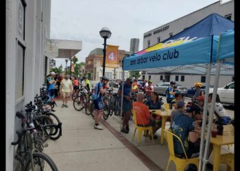 Bløm Gravel bike event, 100k Route (Ann Arbor Velo Club, Michigan)