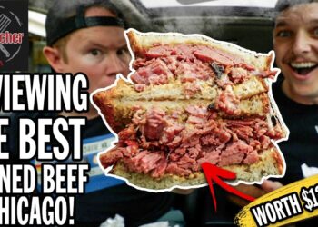 This $12.99 Corned Beef Sandwich IS THE BEST In Chicago! | Top Butcher Market
